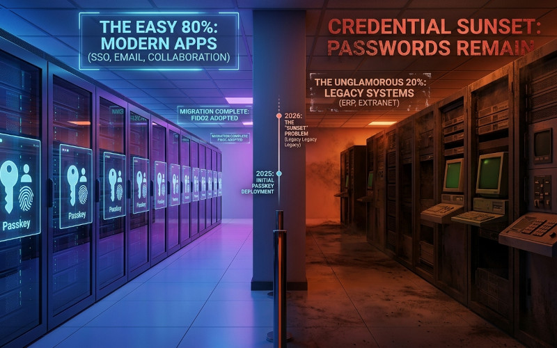 The Credential Sunset: A 2026 Enterprise Playbook for Passwordless Migration